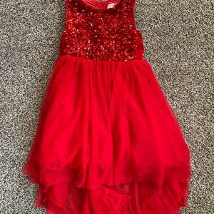 Cat & Jack Sparkling Red Sequin Dress